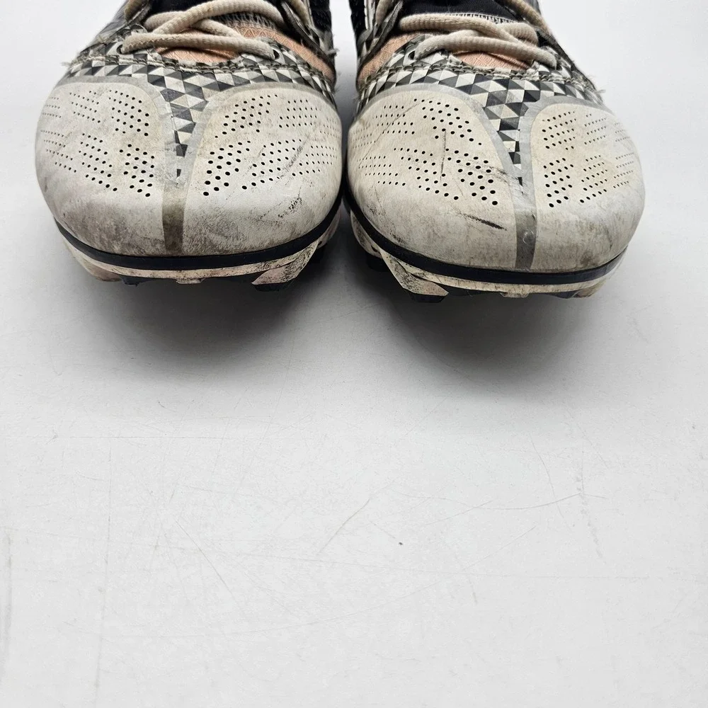 Warrior Burn 6.0 Shoes Mens‎ Size 11.5 White Black Lacrosse Cleats Spikes